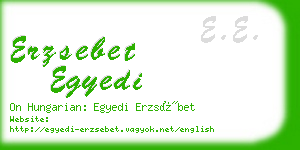 erzsebet egyedi business card